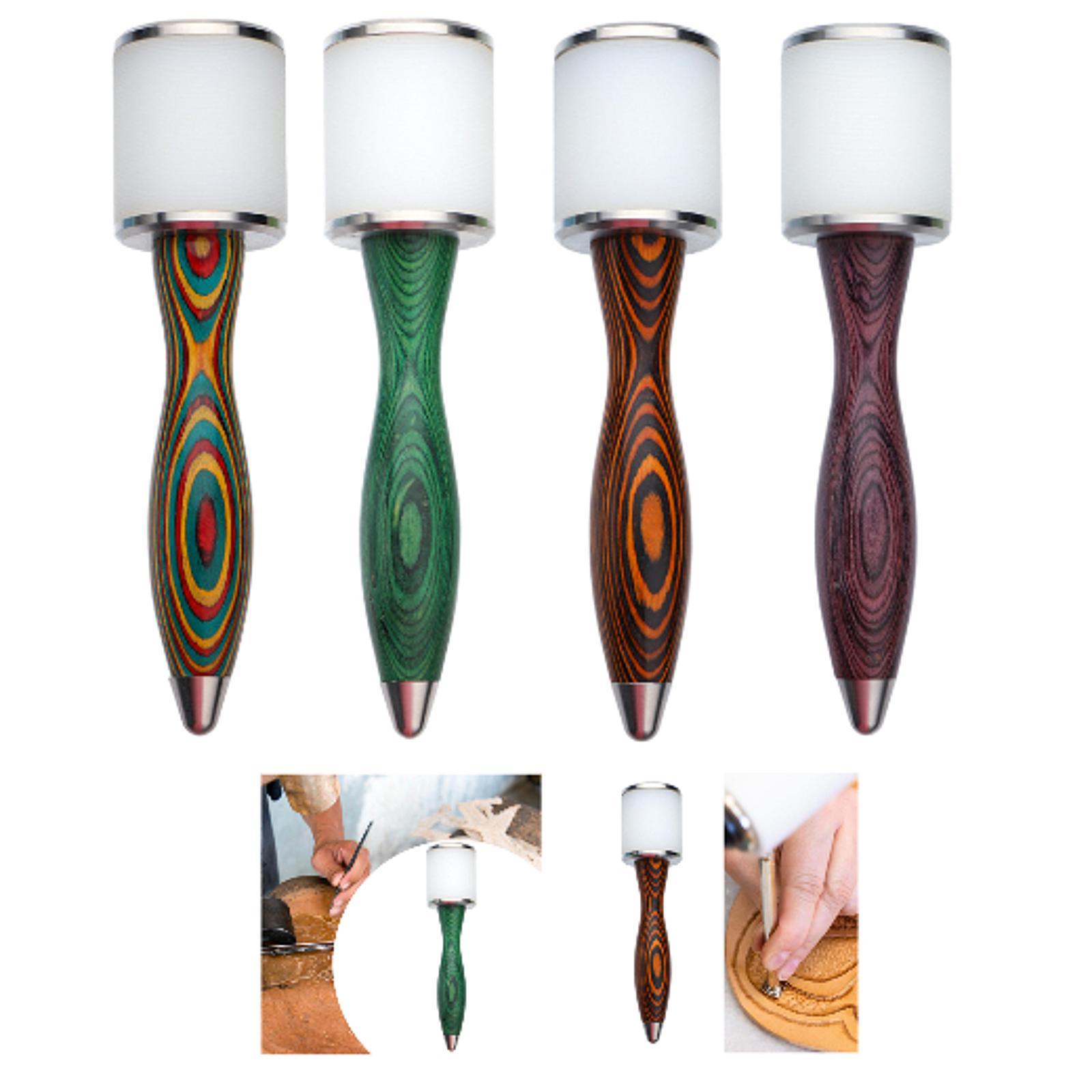 Mallet Wood Carving - 가죽 조각 망치 수제 가죽 공예용