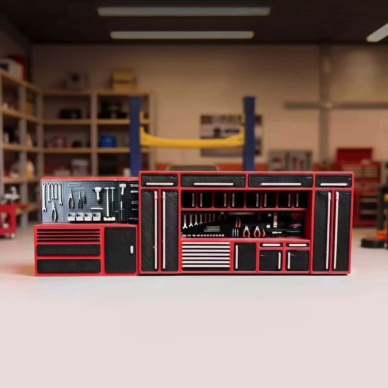 1:64 스케일의 디오라마 작업대 도구 세트, 차고용  - Tools Workshop Kids 리뷰 및 가격