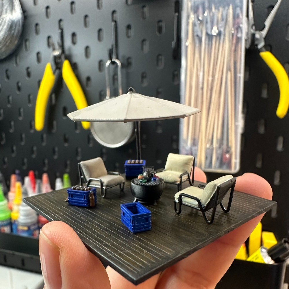 디오라마 1/64 레저 테라스 미니어처 장면 모델 차고 - Tools Workshop Kids 리뷰 및 가격