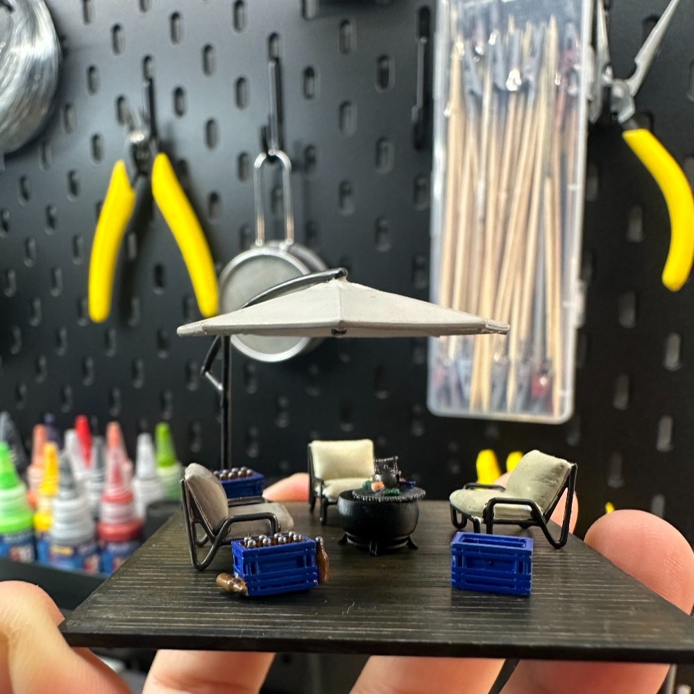 디오라마 1/64 레저 테라스 미니어처 장면 모델 차고 - Tools Workshop Kids 리뷰 및 가격