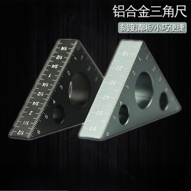두꺼운 알루미늄 삼각자 90/45도 °   목공 직각  - Workshop Layout Tools 리뷰 및 가격