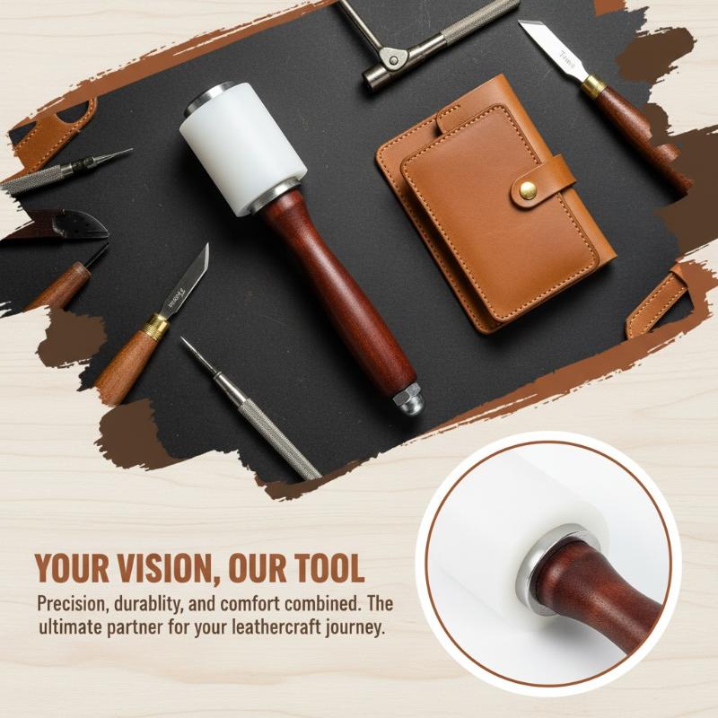 1PC 가죽 조각 망치 가죽 공예용 망치 나일론 나무  - Mallet Wood Carving 리뷰 및 가격