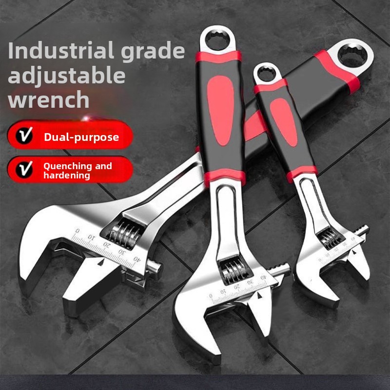 산업용 조절식 렌치, 미끄럼 방지 고무 그립, 대형 개 - Hand Tools Maintenance Workshop 리뷰 및 가격