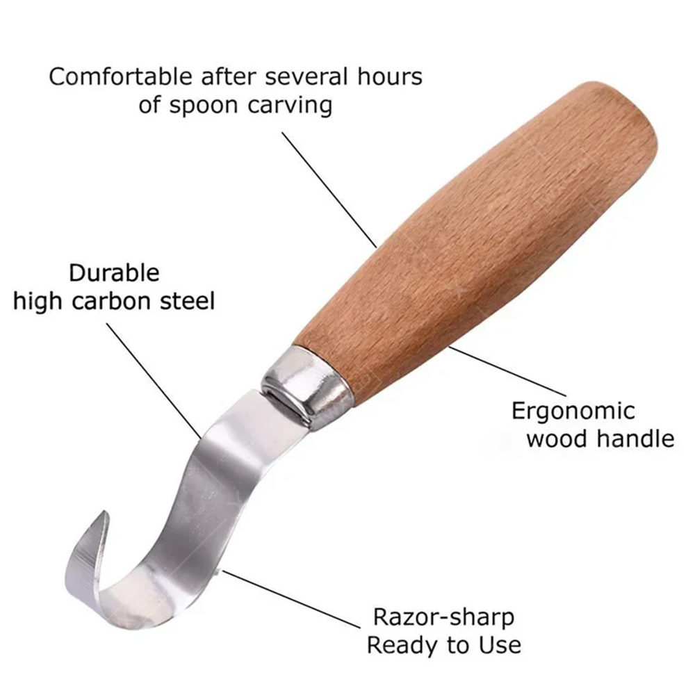 WXCOO 인체공학적 목공 조각용 훅 치즐 나이프, 숟 - Workshop Tools For Carpentry 리뷰 및 가격